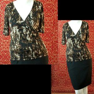 AB STUDIO short sleeve blouse M